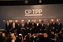 Minister for Trade, Tourism and Investment, the Hon Steven Ciobo MP with his counterparts from Brunei Darussalam, Canada, Chile, Japan, Malaysia, Mexico, New Zealand, Peru, Singapore and Viet Nam following the signing of the Comprehensive and Progressive